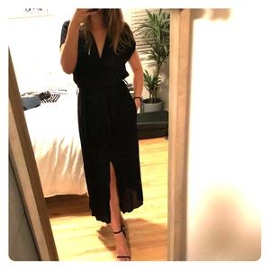 ZARA cap sleeve maxi dress
